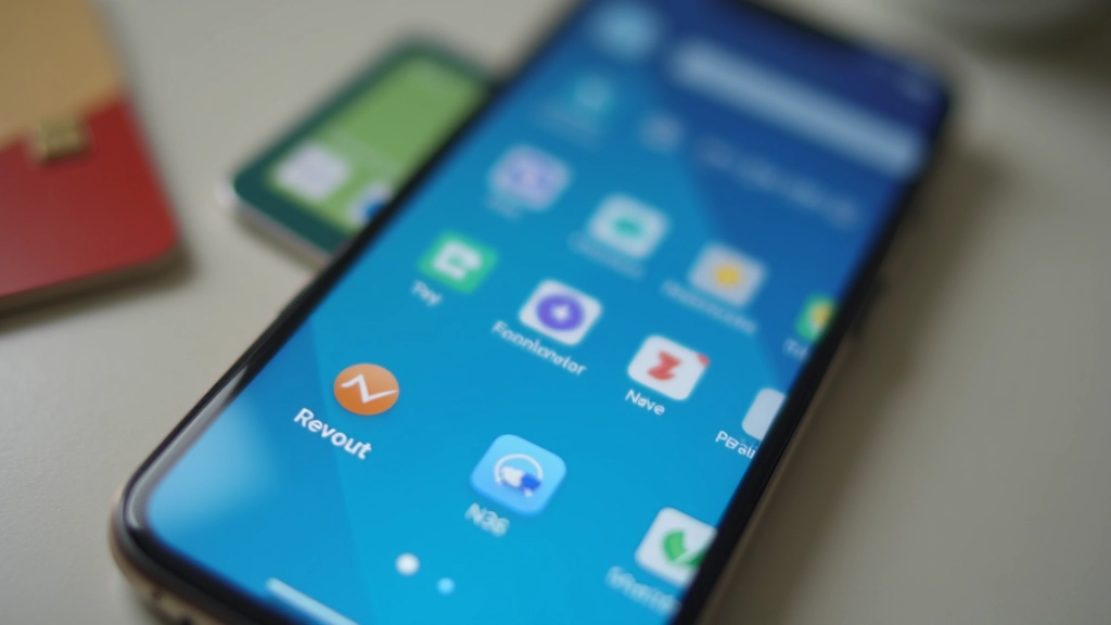 Smartphone home screen displaying Revolut and N26 mobile banking apps